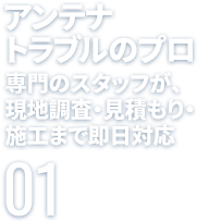アンテナトラブルのプロ